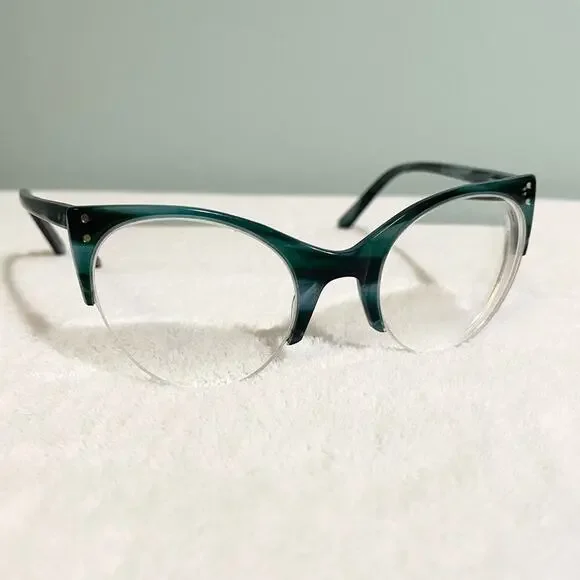 Ella Cat Eye Glasses - Ocean